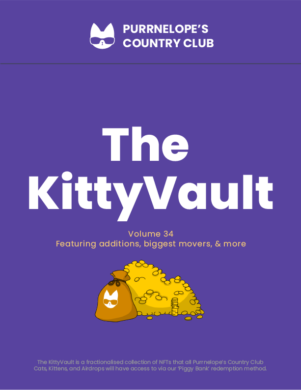 PurrnelopesCC's tweet photo. #KittyVault volume 34
- 843.06 floor ๐ฆ
- Floor decrease of 10.03 ๐
- @AvaStarsNFT takes over as our highest individual NFT floor! ๐ธ
#welovethepurrs https://t.co/pe2iMK23NP