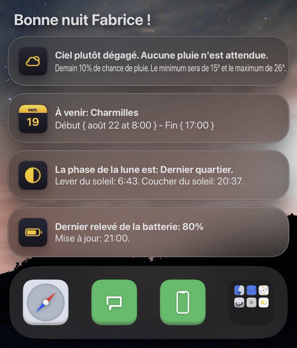 ITRecords38's tweet image. Stack Dark| French Language 💥

#apple #iOS16beta6 #france #lockscreen #homescreen #stack #iPhone13Pro #iphone #design