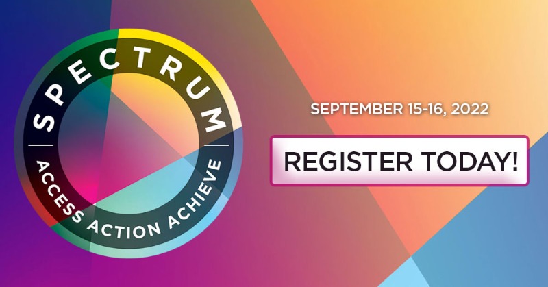 SUNY's tweet photo. Registration is open for #SUNYSPECTRUM 2022. Special rates are available at two midtown Manhattan hotels that put you in the middle of everything so you can learn, develop, and explore:
