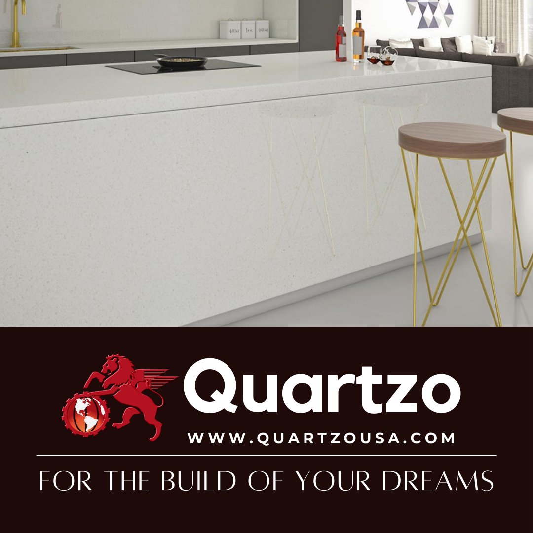 Naturally non-porous, #quartz is the perfect hygienic and eco-friendly choice for bathrooms and kitchens. Visit our website to see our full color collection, and schedule your free no-obligation consultation today. #stone #luxury #kitchendesign #bathroomdesign #luxuryhome