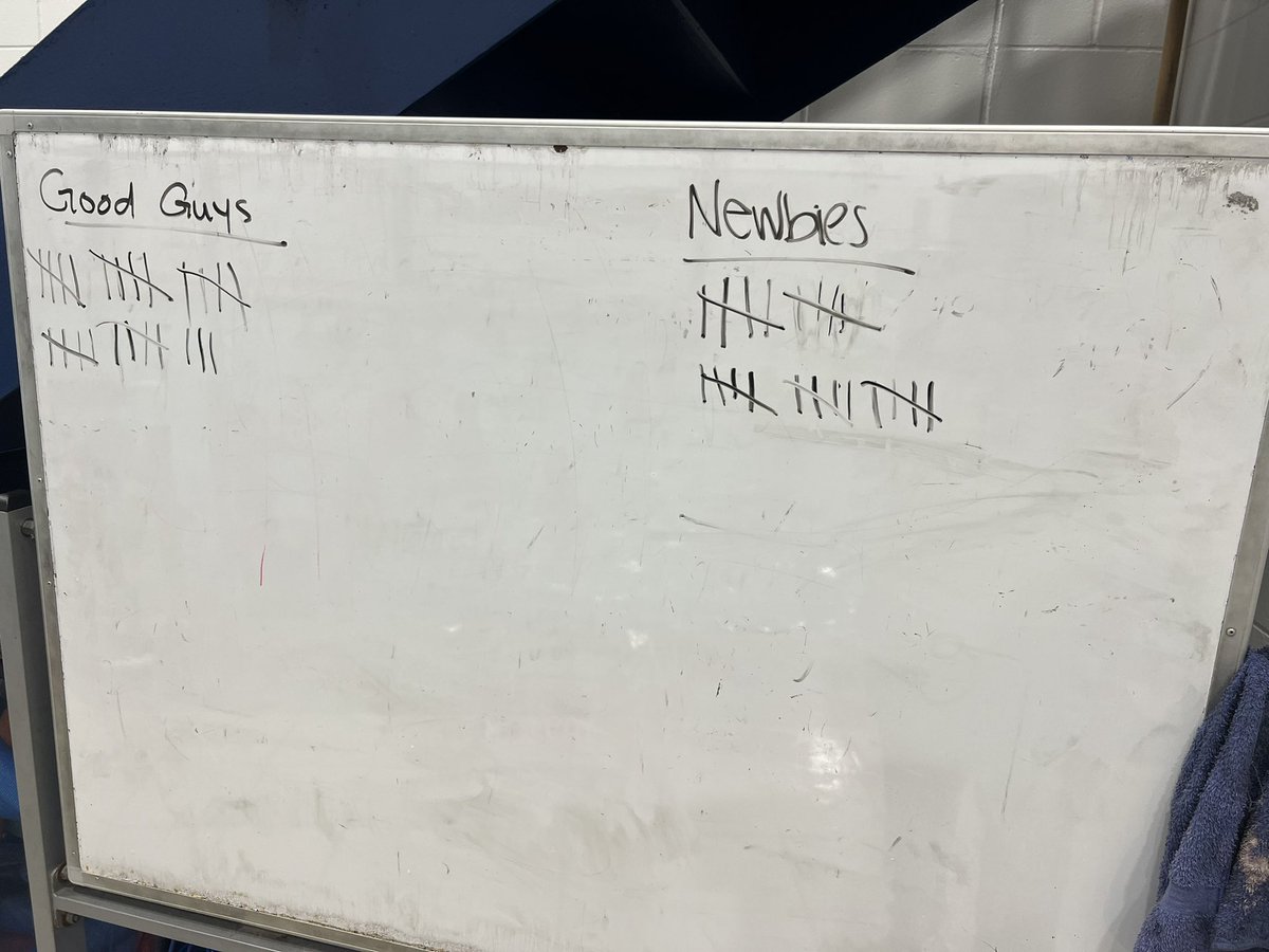 For the first time ever, the under classmen take game 2! We’re going first to 5 for all the bragging rights!