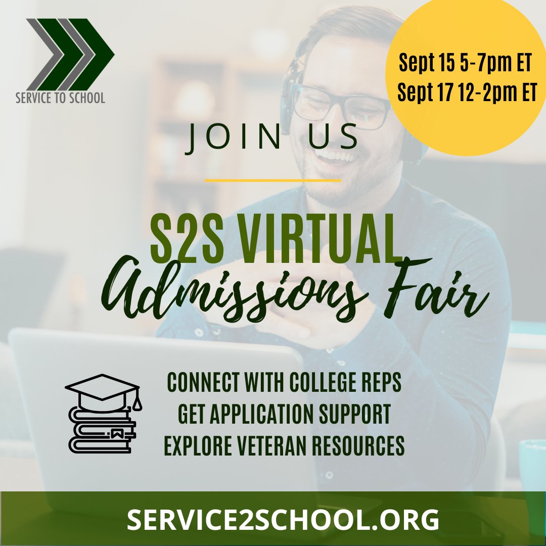 Service to School on Twitter "Meet college reps from our VetLink