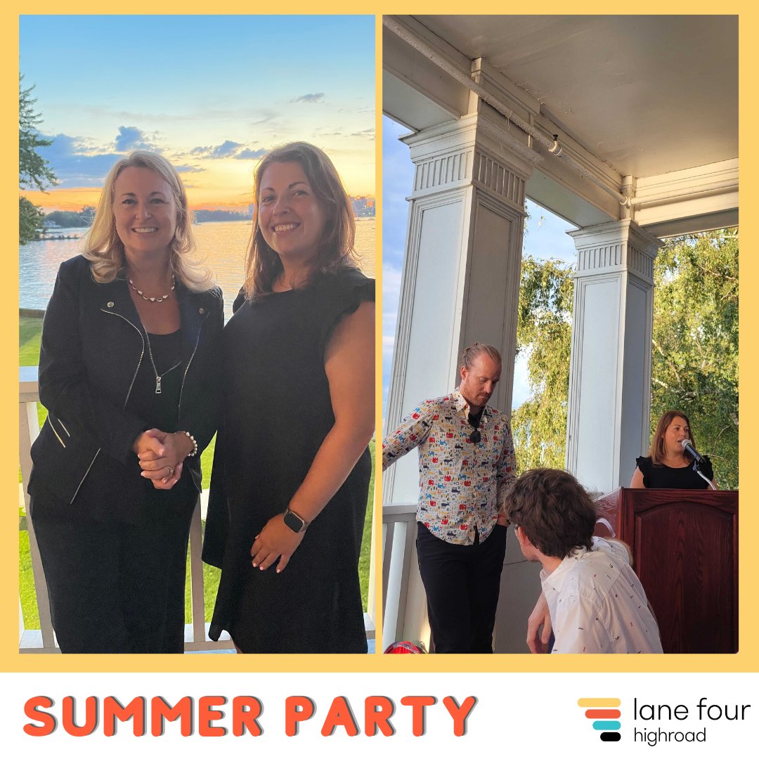 lanefourdata's tweet photo. 1/2 Last night, we had our Lane Four Summer Party, and it was a hoot! It was wonderful to meet our colleagues who live outside of Toronto, indulge in delicious food, and converse in person. Thank you, Andrew and Joana, for hosting the event and bringing everyone together. https://t.co/w7SeNPZtLH