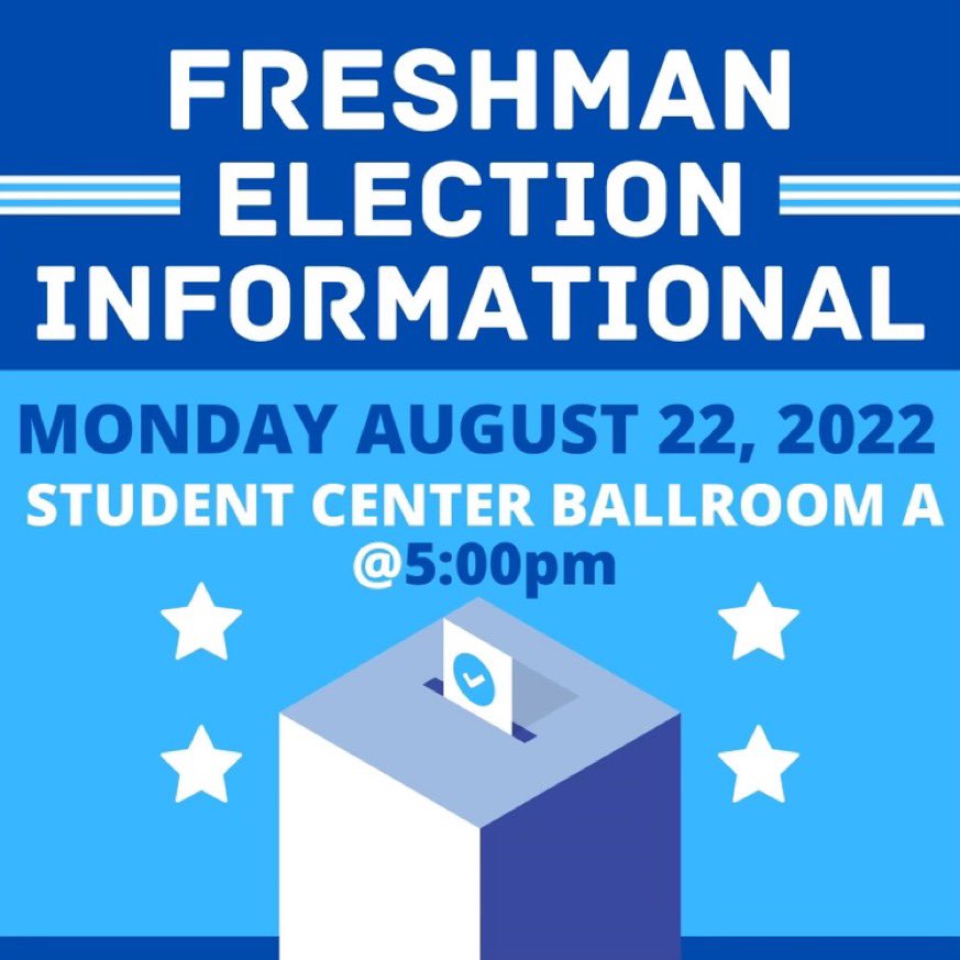 Attention #JSU26🗣 So you want to be a student leader? 🤔 Meet the Attorney General &amp; Election Commisioners in Ballroom A in the student center Monday, August 22nd at 5pm! You cannot participate in student leadership without attending. It is MANDATORY! See you there tigers!💙🤍🐯