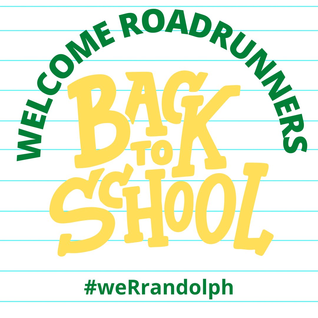 randolph_pta's tweet photo. Welcome Back! Cant wait to see all the smiling faces this morning! Share your Roadrunners Back to School Pictures Below or Tag Us @randolph_pta ! #weRrandolph #WelcomeBack #FirstDayPics https://t.co/NM09jNimn4