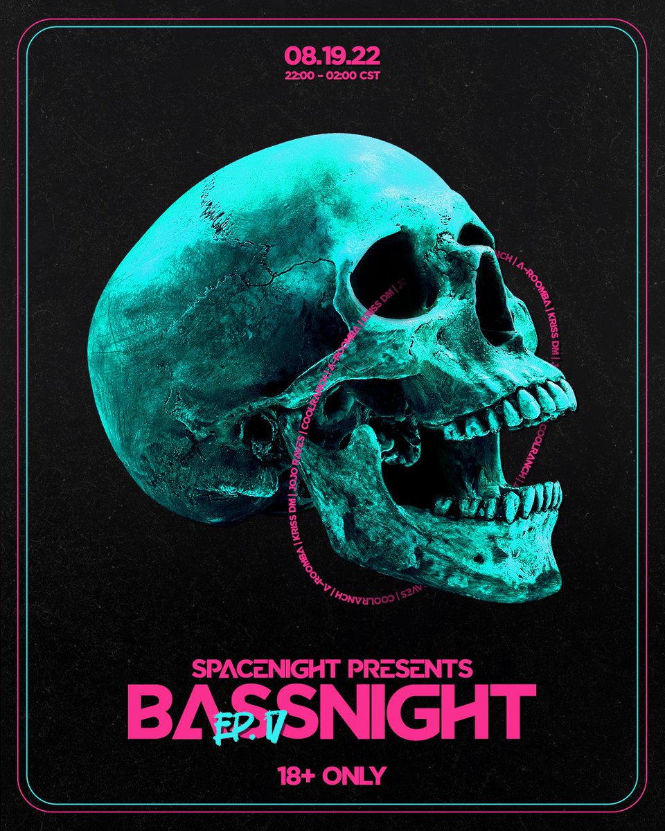 A_RoombaVDJ's tweet photo. Throwing it down tonight at Spacenight's Bassnight! I'll be going on at 11EST so make sure to check it out live (18+) or on Twitch (also 18+). The weekend begins now baby! https://t.co/TqK0q58MJR