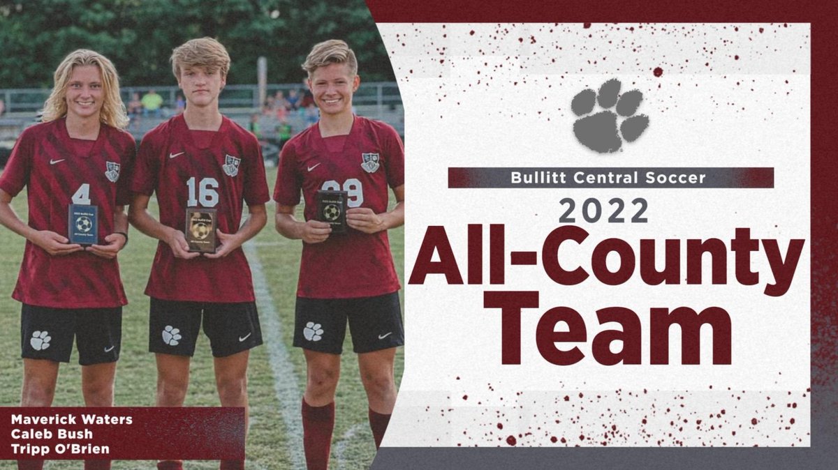 Congrats again to Caleb, Maverick, and Tripp for being named to the ALL COUNTY team for their performance in the Bullitt Cup. Way to represent BC boys!!! #WeAreBC #AllCounty
