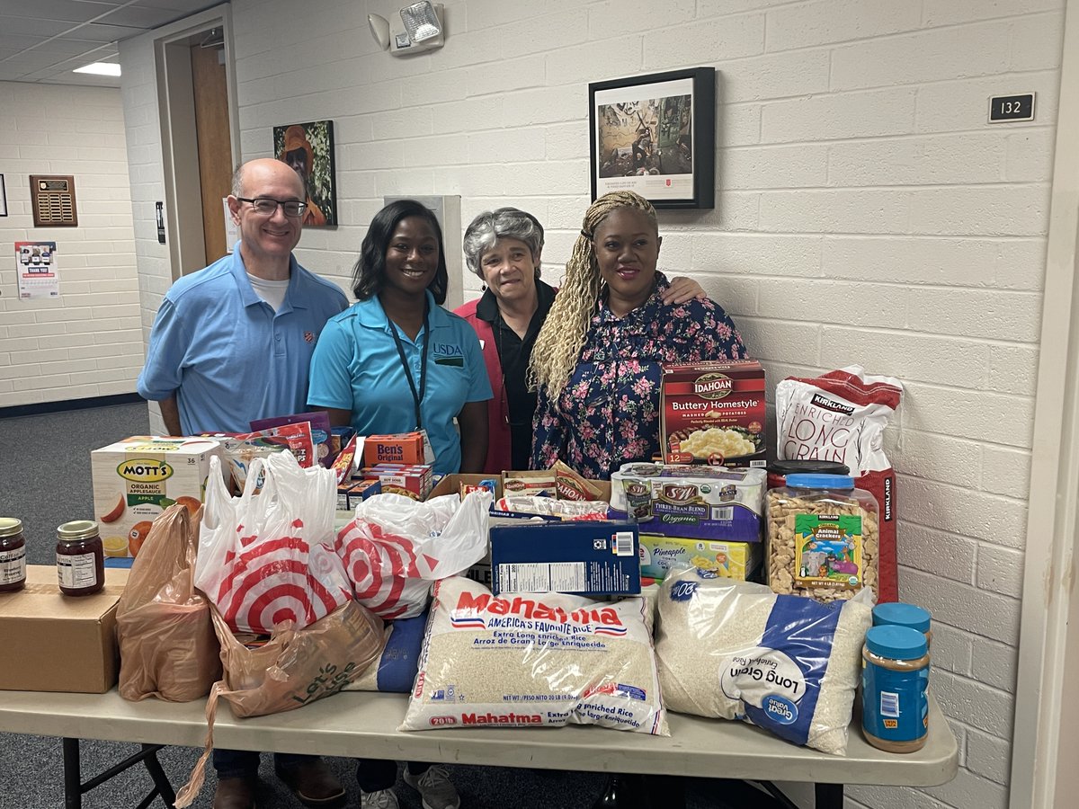 Today, members of the United States Department of Agriculture brought by food supplies, which will go towards keeping our Food Pantry stocked. With their donation, The Salvation Army of the Midlands will be able to continue providing food necessities to individuals in need.
