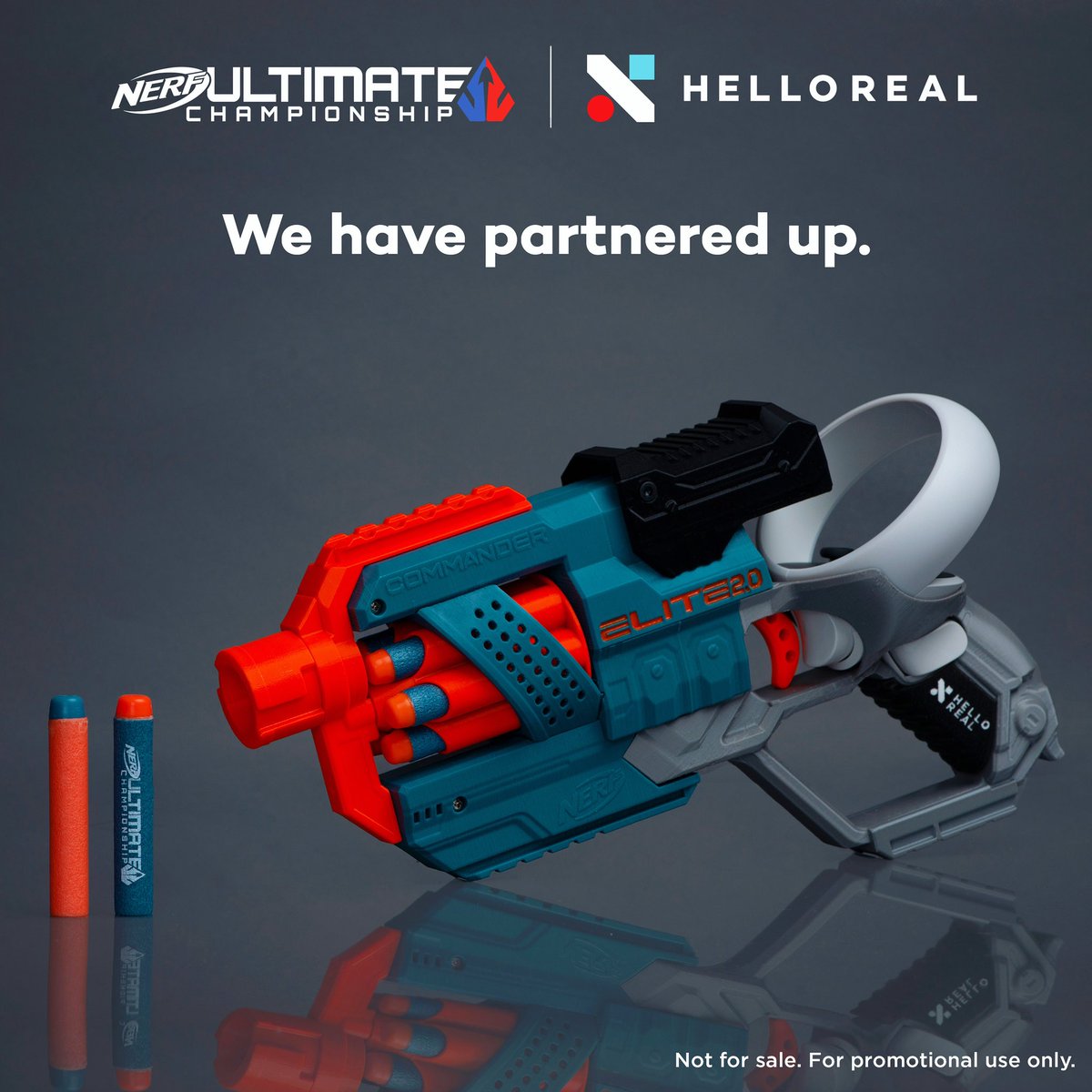 SURPRISE! We are incredibly proud to announce that we have teamed up with @NerfVR and crafted a ✨ limited-edition NERF Elite 2.0 Commander VR attachment ✨to celebrate the launch of NERF Ultimate Championship, coming to Meta Quest 2 on August 25th.  🏆🥇GIVEAWAY info 👇🏻👇🏻