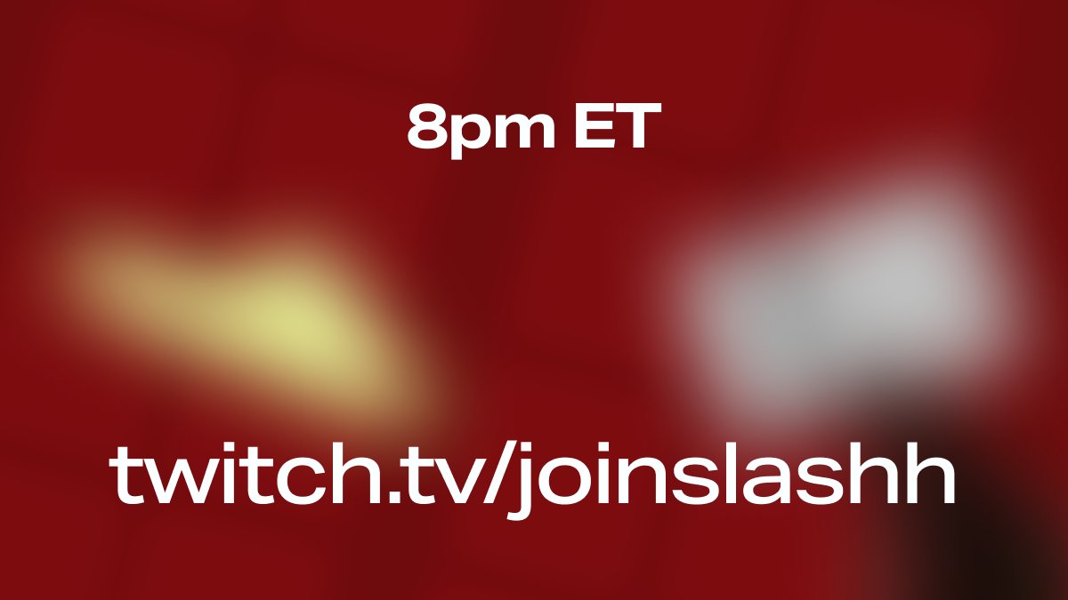 We'll be live on Twitch at 5 PT / 8 ET today giving away some AMAZING prizes!

You won't want to miss out, so make sure to 👉FOLLOW and 🛎️TURN ON NOTIFS!
twitch.tv/joinslashh

We're also giving away a free month of Slash to 3 people that
1️⃣ Like + RT ♻️
2️⃣ Follow <a href="/joinslashh/">Slash</a>