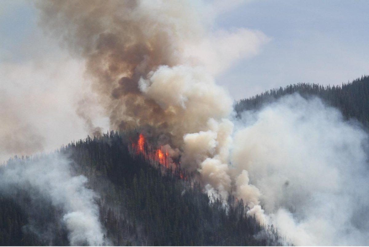 NWCCInfo's tweet photo. Amazing aerial photo 📸 of the Thor 🔥Fire in NE WA. The fire is burning approximately 5 miles E of Sullivan Lake in heavy timber and steep terrain.
This lightning-caused fire was discovered on August 13, 2022. As of Friday morning the Thor Fire is 107 ac. & 0% contained. https://t.co/f28epFzumy