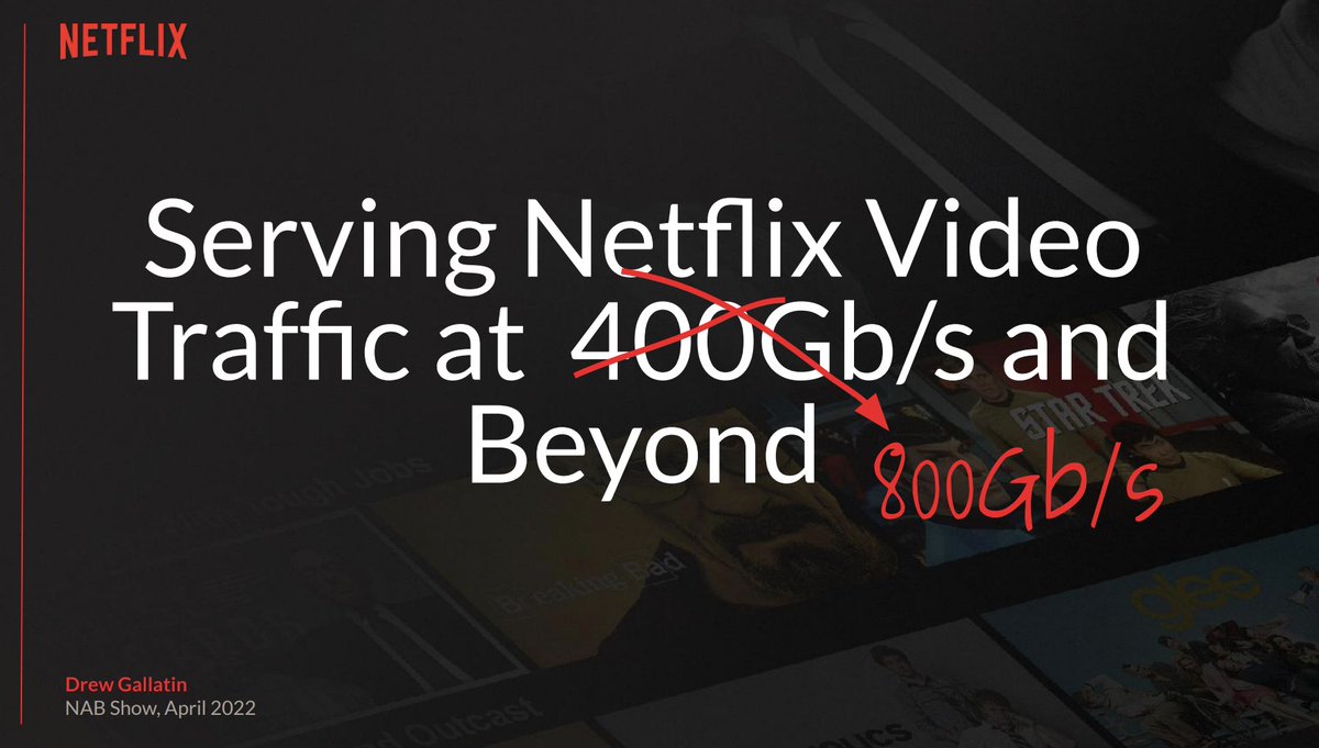 FrankDenneman's tweet photo. Very interesting presentation from Netflix and their NUMA problem on AMD serving Video traffic at 800 Gb/s and beyond. Truly understanding CPU architectures still matters to "pushing the envelope" global web services #NUMA #AMD https://t.co/Dd5hcf9JB3 https://t.co/2HXbGbL4uO