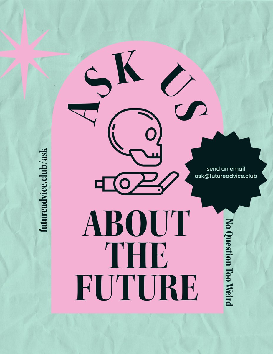 Flash Forward 🤖⚡️🔮 (@flashforwardpod) on Twitter photo Our sister show <a href="/advice4futureu/">Advice for/from the Future</a> is coming back this fall, and they're looking for questions! It's fun, it's weird, it's like Flash Forward After Hours or something. futureadvice.club/ask/ Our sister show <a href="/advice4futureu/">Advice for/from the Future</a> is coming back this fall, and they're looking for questions! It's fun, it's weird, it's like Flash Forward After Hours or something. futureadvice.club/ask/