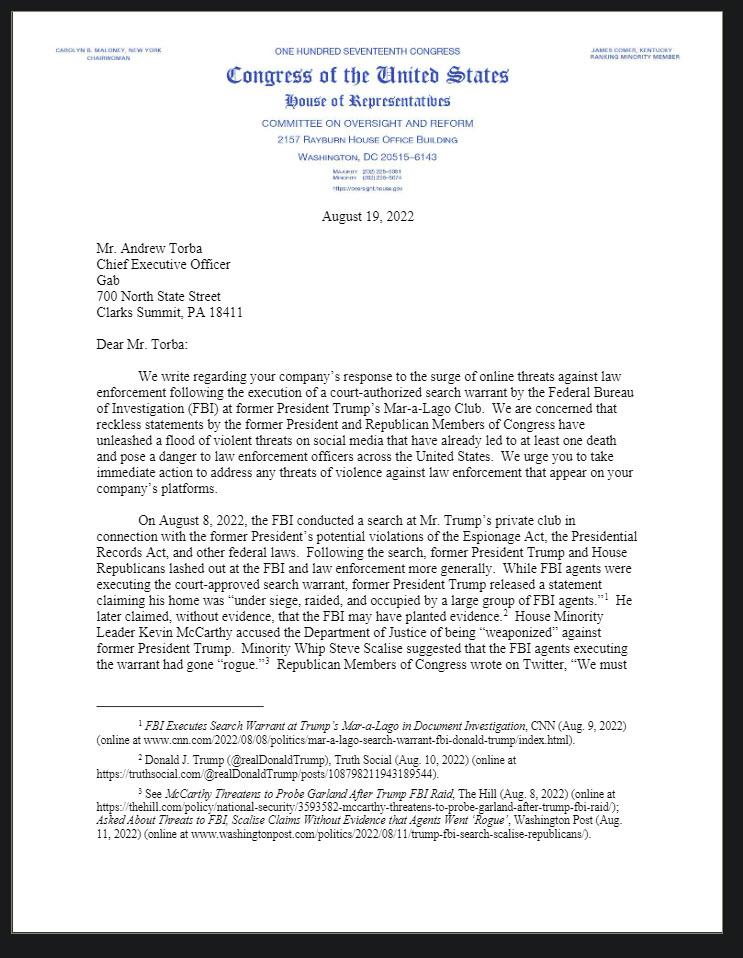 Propgandareport's tweet photo. Congress goes after gab but allowed #antfia to post threats on @Twitter for 4 years and allowed them to fundraise and organize. Without saying a word. https://t.co/WSxJoQNgD4