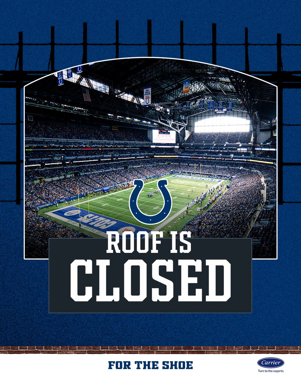 JimIrsay's tweet photo. Roof CLOSED tomorrow. LET’S GO! https://t.co/y60DAzfVtA
