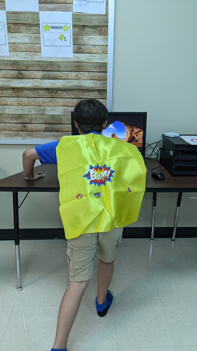 TPaceOIS's tweet photo. OIS SLL superheros reporting for duty! Reading What Should Danny Do? was the highlight of our week! Practicing The Power to Choose. @TISDOIS @TStudentsupport https://t.co/KHx53Y7NXB