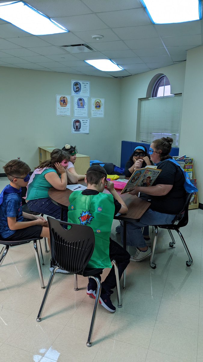 TPaceOIS's tweet photo. OIS SLL superheros reporting for duty! Reading What Should Danny Do? was the highlight of our week! Practicing The Power to Choose. @TISDOIS @TStudentsupport https://t.co/KHx53Y7NXB