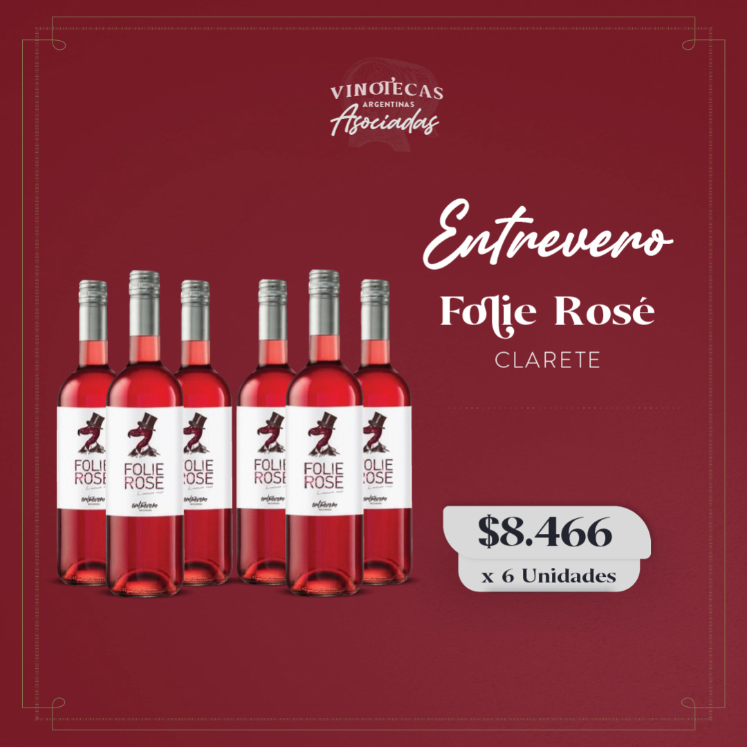 ENTREVERO FOLIÉ ROSÉ CLARETE ✨

Es un #vino rosado elaborado con #Malbec, de zonas altas de #Agrelo. Presenta notas de #duraznos blancos y #frutos rojos. Una #acidez bien marcada junto con su #color salmón hacen la #combinación perfecta de #sabores y #sensaciones.
