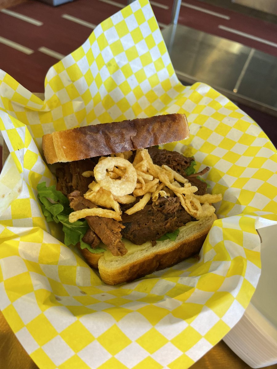 GopherHole's tweet photo. Sizzle looks like the perfect food for #BaconWeek! Bacon, spam and short ribs outside of section 135. https://t.co/d9mSeYlVdn