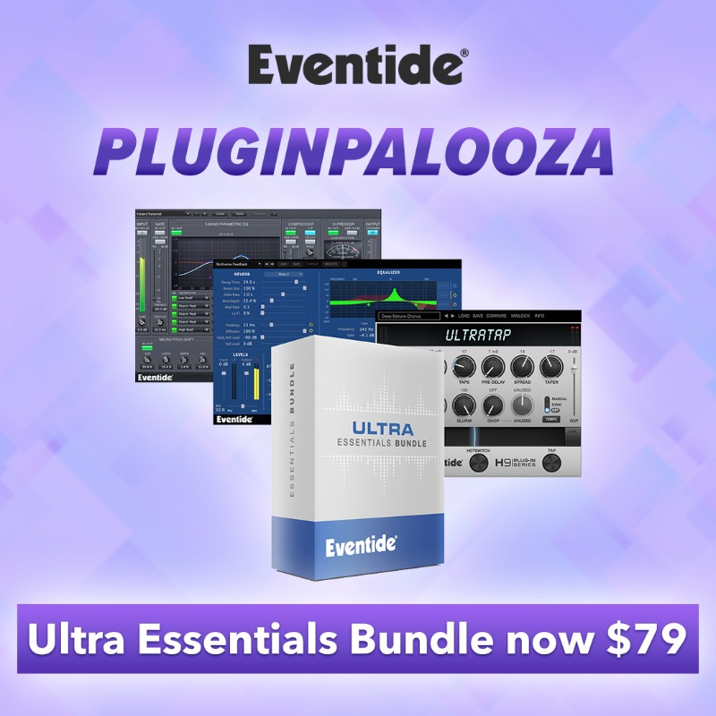 EventideAudio's tweet photo. #Pluginpalooza deal alert! Stock up & save up to 80% on our plug-in bundles through the end of the month!
π» Already own Eventide plug-ins? Be sure to check your upgrade price on our website for our best discounts yet!