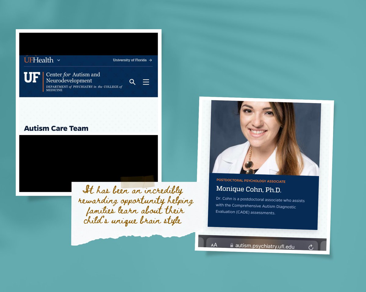 It is so hard to believe post-doc fellowship is coming to an end! I will be highlighting #favoritememories in the coming weeks. The first one is my experience providing assessment through #UF’s Center for #Autism and #Neurodevelopment.  #psychology #childpsychology #growingminds