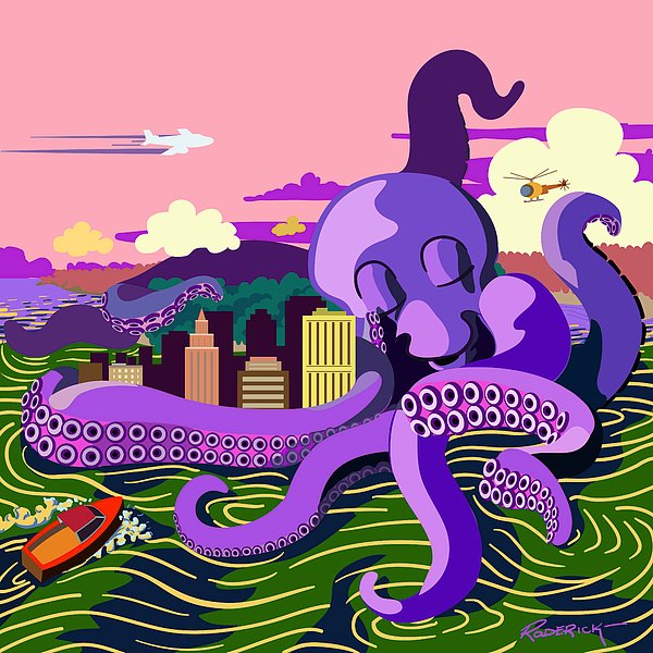 AtomicRoderick's tweet image. New artwork for sale! - "Monster Love" - fineartamerica.com/featured/monst… @fineartamerica