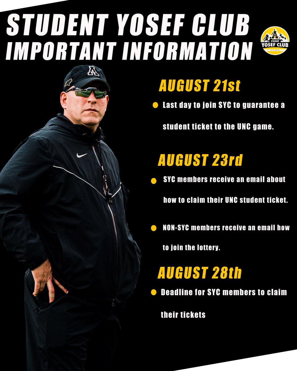 Student Yosef Club on Twitter "IMPORTANT INFORMATION REGARDING UNC