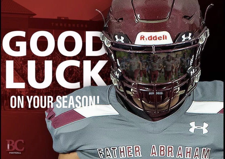 Thank you @CoachGrider_BC and <a href="/Threshers_FB/">Bethel College FB</a> !