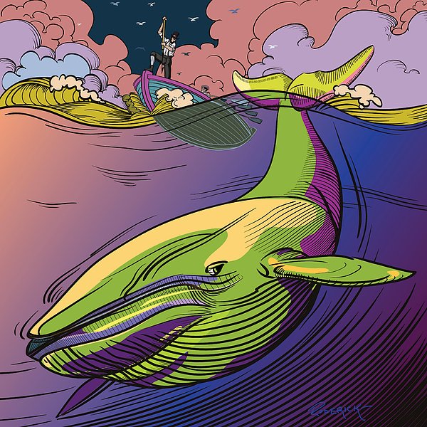 AtomicRoderick's tweet image. New artwork for sale! - "Whalers Hunt Blue Whale" - fineartamerica.com/featured/whale… @fineartamerica