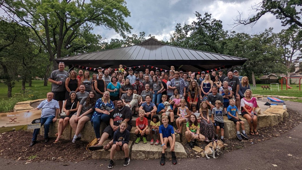 DemandChainSys's tweet photo. Thank you to our "Culture Club" team and everyone who braved the wild weather yesterday to attend Demand Chain Summerfest 2022! Great food, games, family, and friends! #demandchain #DCSummerfest22 https://t.co/Hnys8h4Y6j