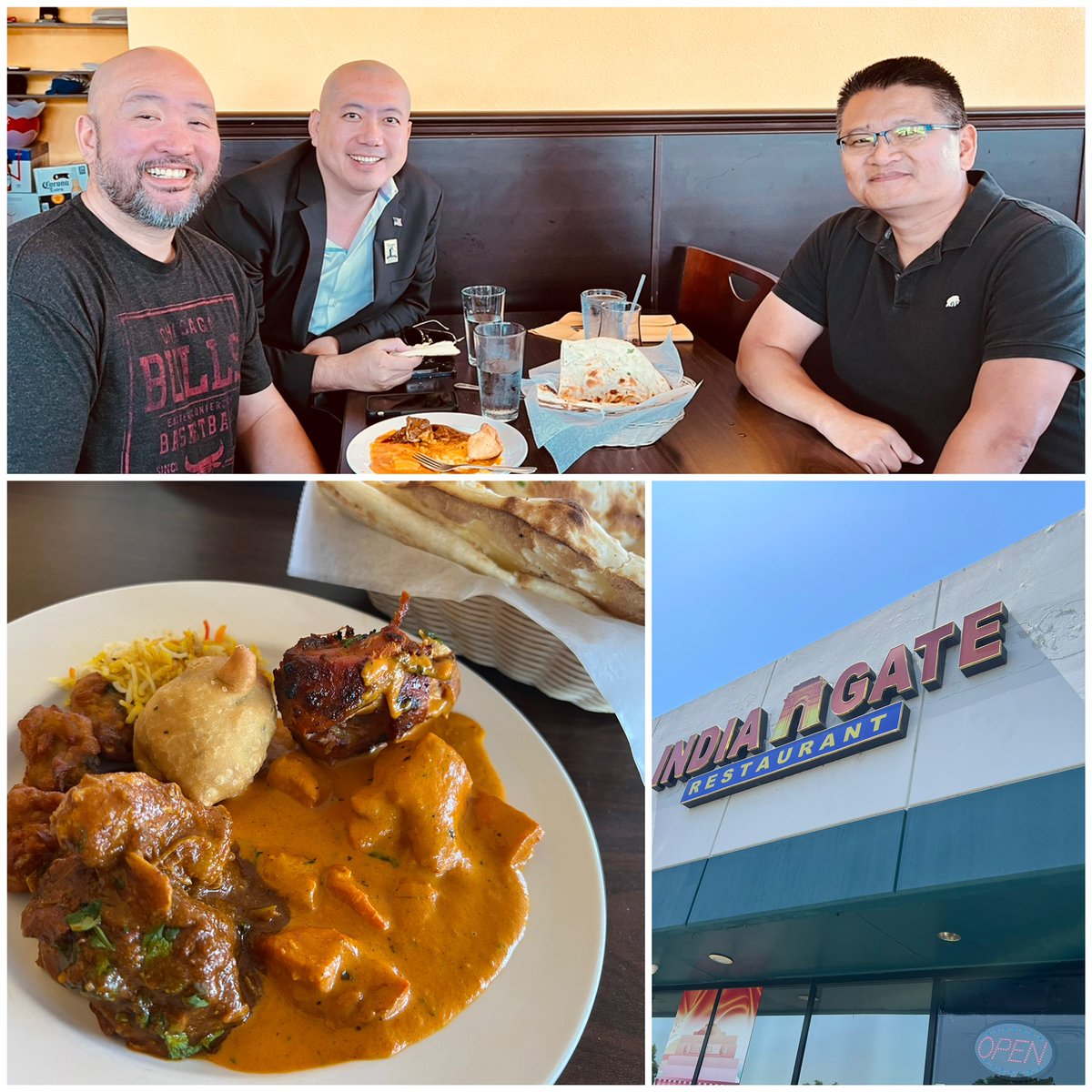 JamesMai's tweet photo. Lunch with the crew (Irvine Commissioner John Park and Lake Forest Commissioner, Ben Yu) supporting locally owned small businesses and restaurants ๐ค๐ผ check out India Gate in Tustin ๐ฎ๐ณ #ayce and amazing Masala, always ๐ฏ #ayce #indianfood @irvinejohnpark #benyu #johnpark https://t.co/yASUNexXBX