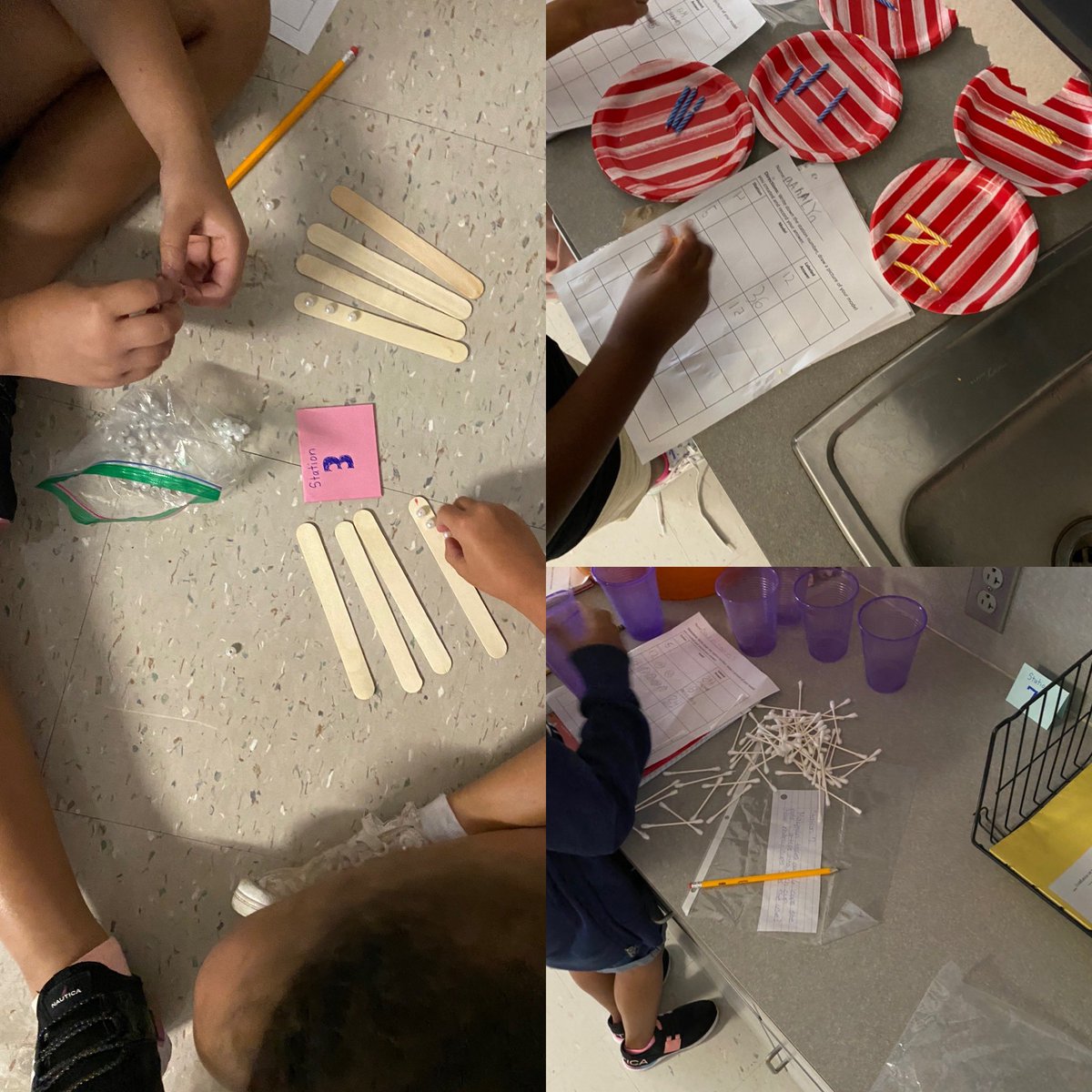 Problem solving through stations to begin to explore our new topic. So proud of my hard workers today!