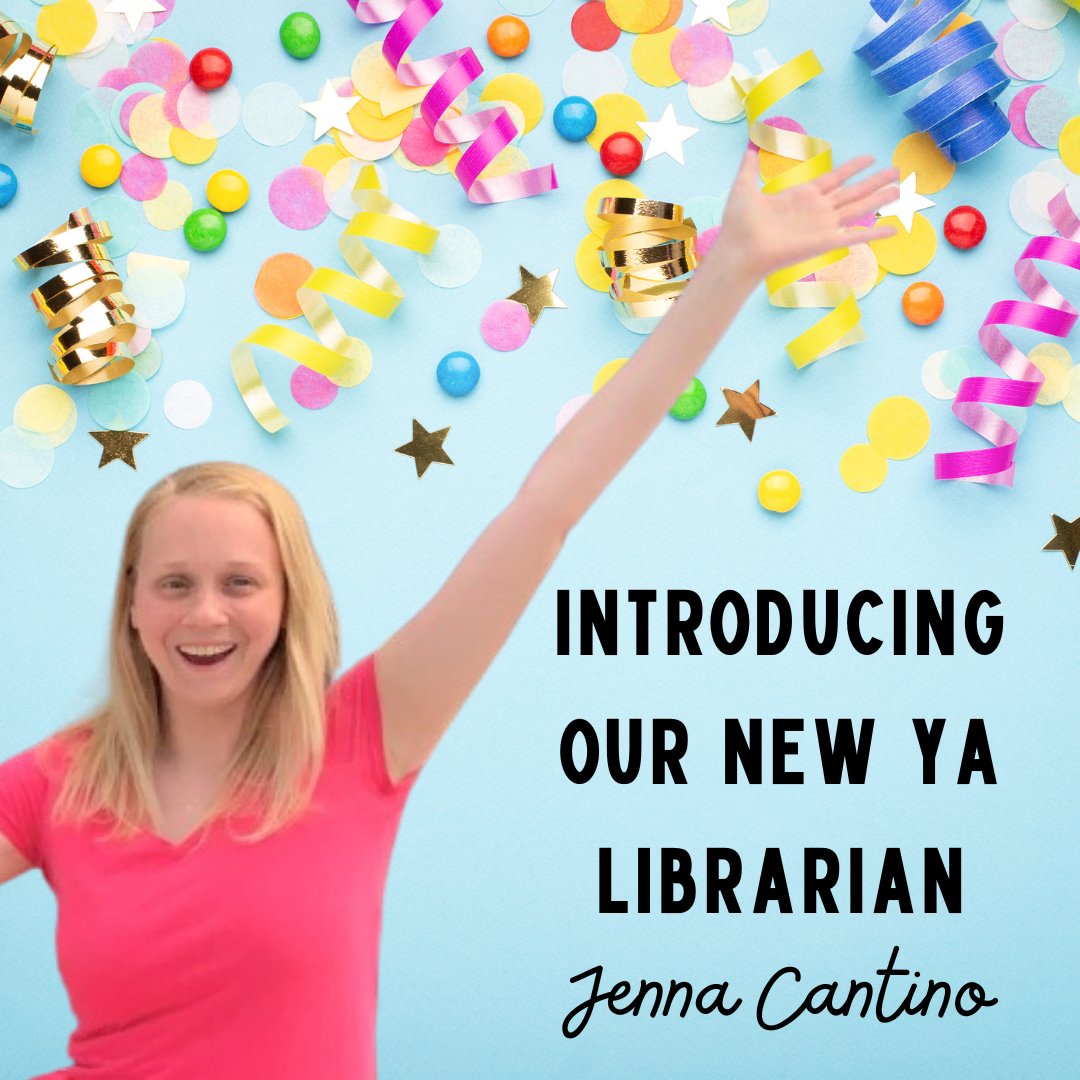 We are so excited to announce that Jenna, one of our Youth Services Assistants is going to be our new Young Adult Librarian. She won't officially start for a few more weeks, but give her a congrats next time you're in.
