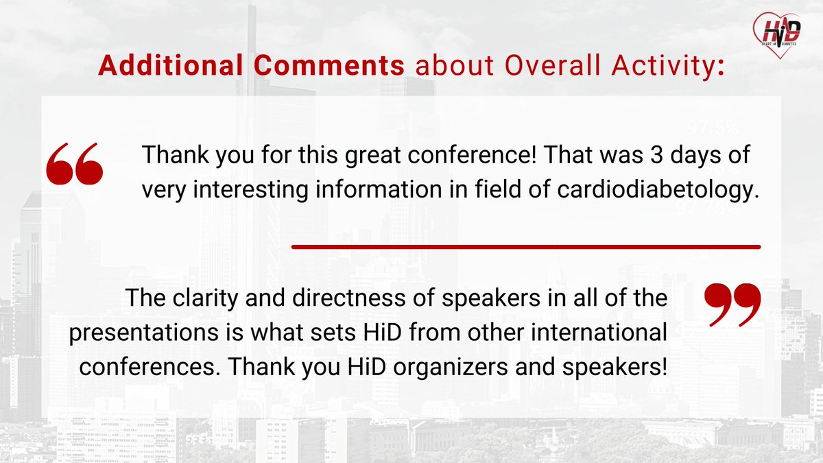 @HeartinDiabetes was again an incredible success! We are grateful for your comments and feedback. It's not too late to access On-Demand content! #Meded sessions are still available, and for a limited time, receive 40% upon registration: cvent.me/mEqRgy Use Code: ONDEMAND