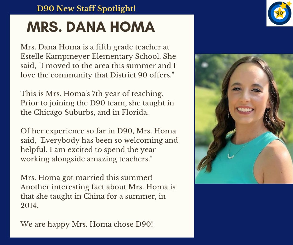 ofallon90's tweet photo. Help us welcome Mrs. Homa! We're glad she chose D90!
#IchoseD90
#ofd90
#WelcomeToOurHouse https://t.co/8rhs3cM1r1