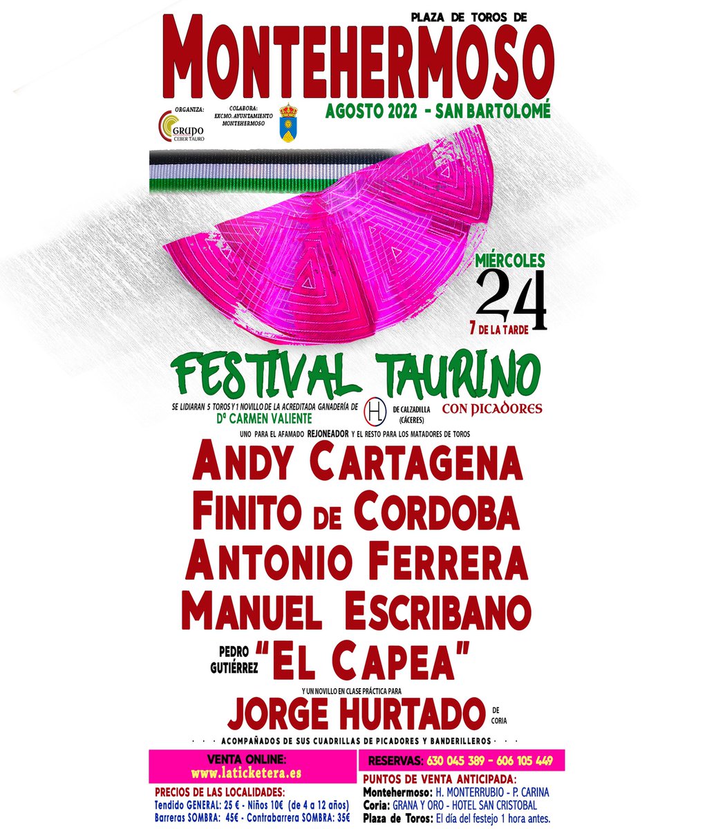 Montehermoso 24 de agosto