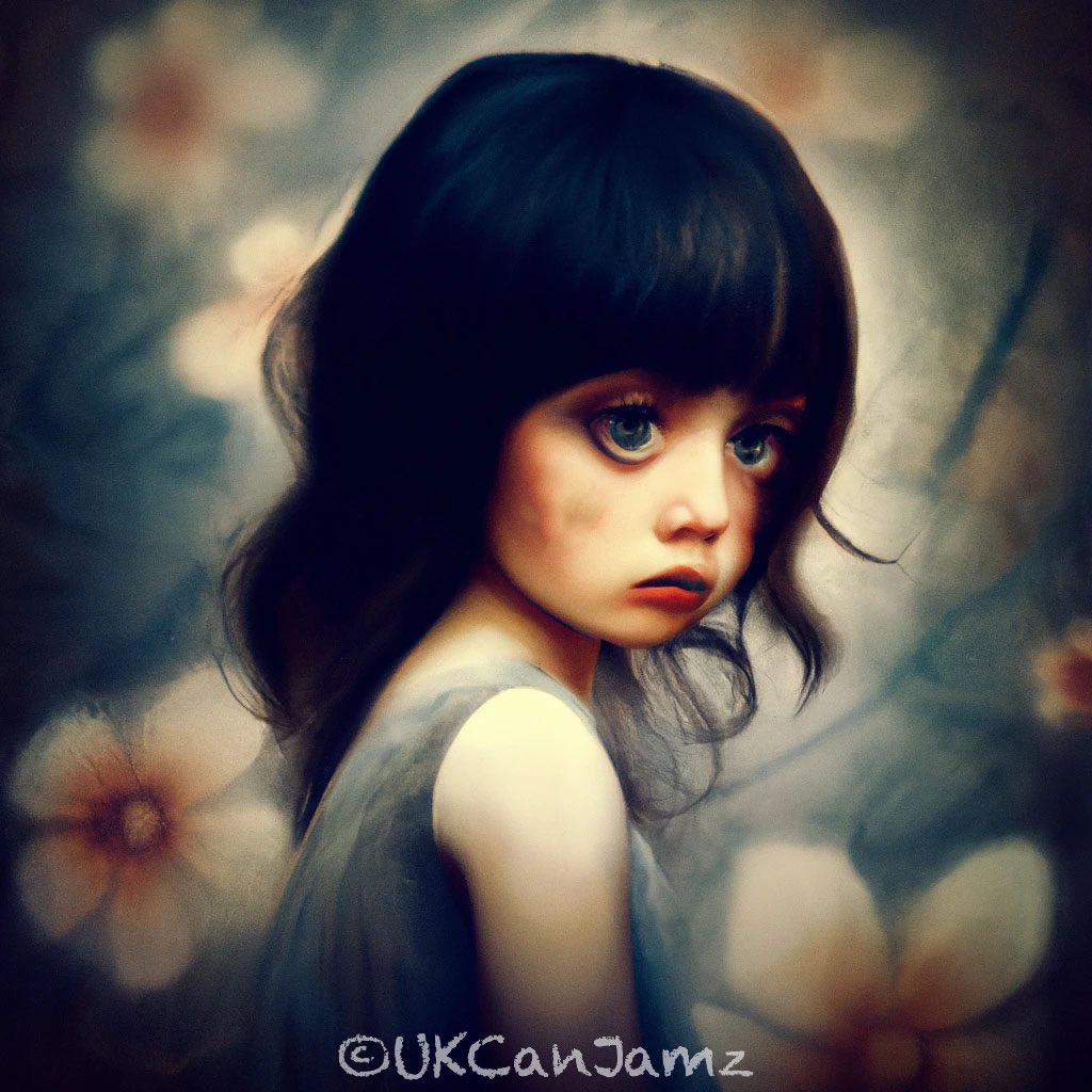 UKCanJamz's tweet photo. Little Miss. Created with Midjourney and DALL.E2 #aiartcommunity #aiart #beautifulchild #littlemiss #midjourney #dalle2 https://t.co/DxXCZ6zqt1