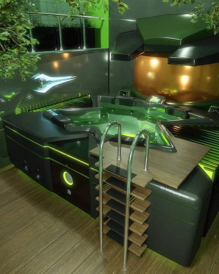 Sssnakeepit's tweet photo. can’t stop thinking about the xbox and playstation 1 hot tubs https://t.co/fz3oN5xbNG