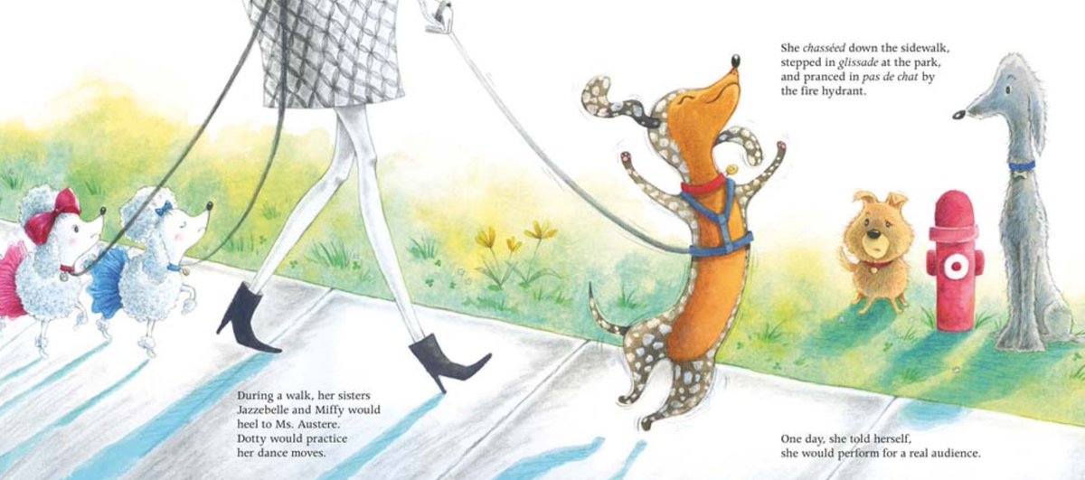 Whether your child is a dancer or not, <a href="/LittleStRebecca/">Rebecca Bender</a>'s latest #picturebook BALLEWIENA reminds us to follow our passions, even if unexpected, and work at them. Thanks @PajamaPress1 for sharing this one! #ballet #dogs #dreams canlitforlittlecanadians.blogspot.com/2022/08/ballew…