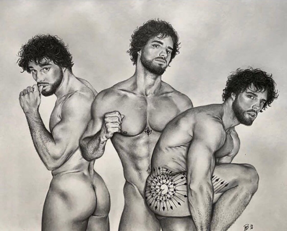 Homosartes's tweet photo. #BradWelch art @BradWelchArt1 #artegay #gayart #eroticart #homocultura #gay https://t.co/lHs75gE67C