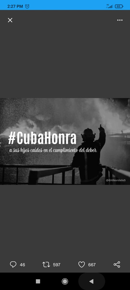 Día triste pero de honra profunda a los héroes que perdieron la vida en el combate del incendio de la Base de Supertanqueros de #Matanzas. 🖤 #CubaHonra @CancioDiaz_Y <a href="/Macyuri12/">Macyuri</a> <a href="/UCLVCU/">UCLV 🇨🇺</a> <a href="/CubaMES/">MES</a> <a href="/grisel_yolanda/">Grisel Yolanda</a> <a href="/CarlosC_Mtinez/">Carlos Cristobal Martinez Martinez</a> <a href="/villaclaragob/">Gobierno Provincial de Villa Clara</a> <a href="/PresidenciaCuba/">Presidencia Cuba 🇨🇺</a>