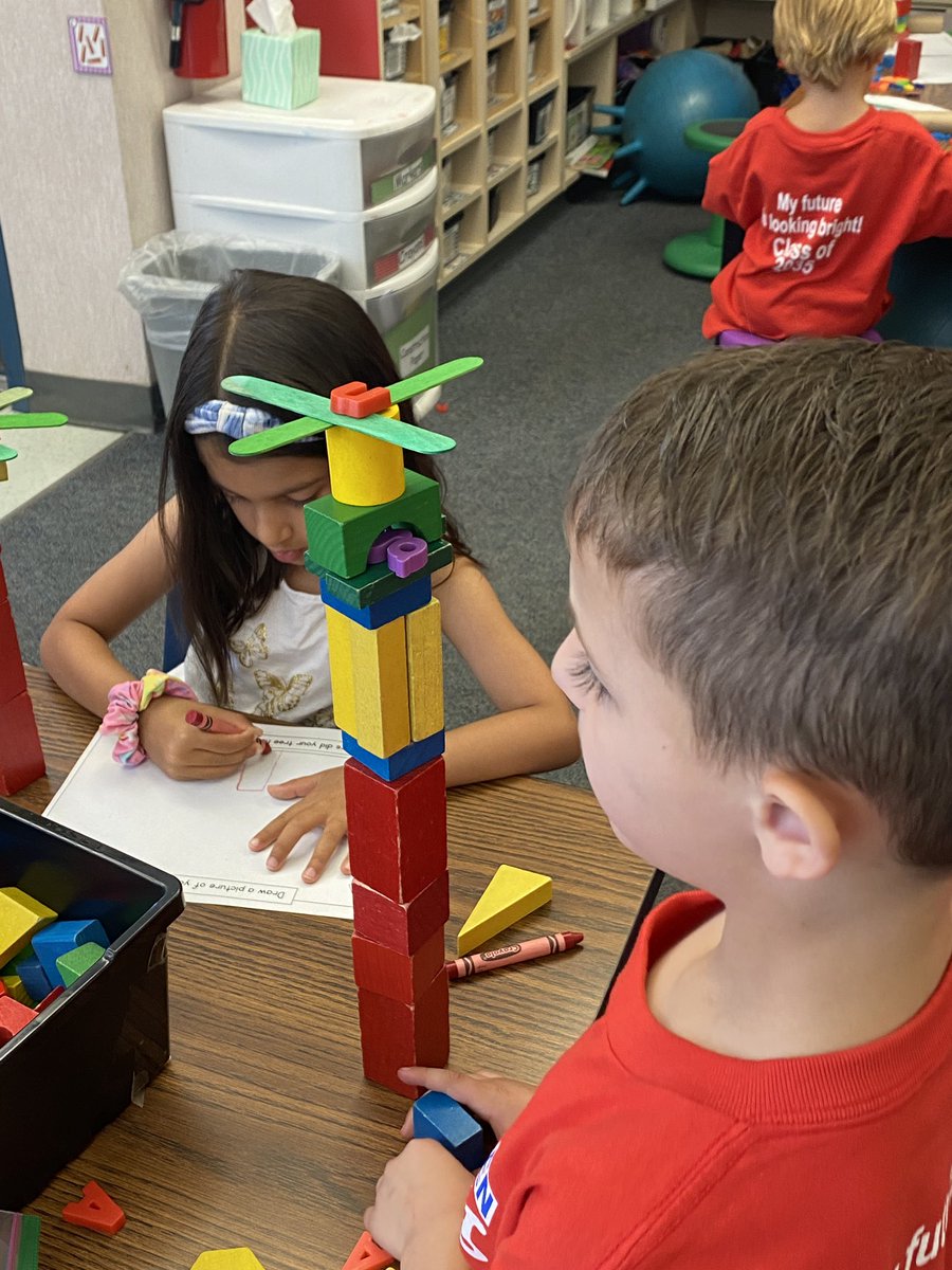 nermolik's tweet photo. First STEAM Friday of the year.  Constructing Chicka Chicka Boom Boom trees to hold the most letters. @QuailGlen_ #dcjesdproud #PatriotFamilyPride https://t.co/GUs8e0jNcj