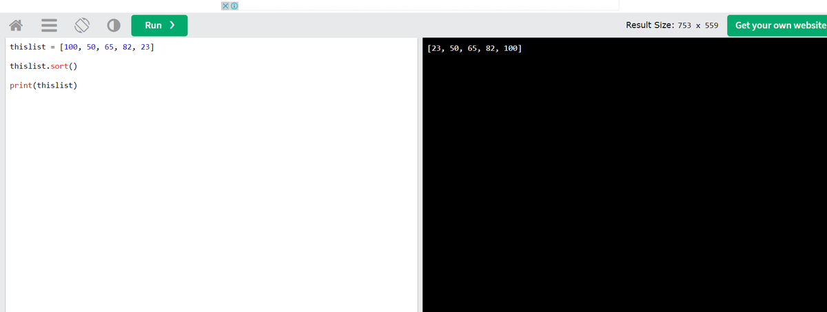 frannking_7's tweet image. Day 82: Sorting Lists in Python. #100DaysOfCode #CodeTrainChallenge
