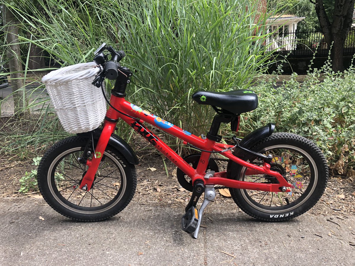 My four year old, after getting a bike basket for her birthday: "I want to bike. I'm going to carry stuff." Time to enter her in the #carryshitolympics? Or is the junior division called the Carry Stuff Olympics?