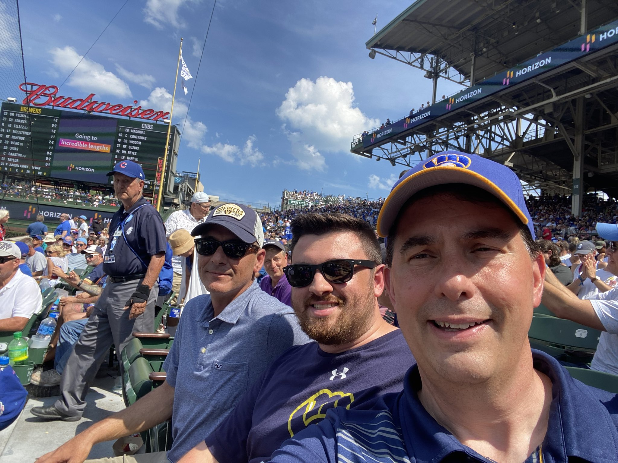 Alex Walker on Twitter "Beautiful day for Brewers baseball in Chicago