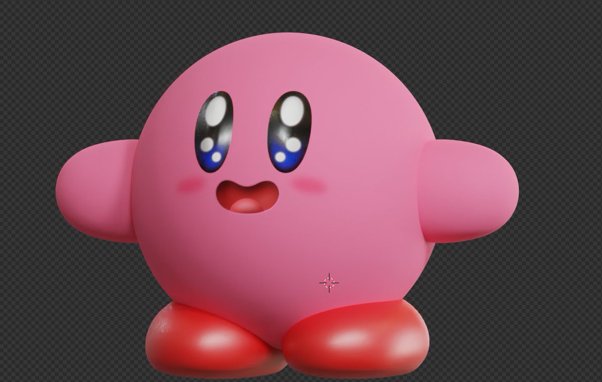 MLSpence3D's tweet image. some quick renders with the #KirbyDreamBuffet #Kirby model.
made in #Blender3d