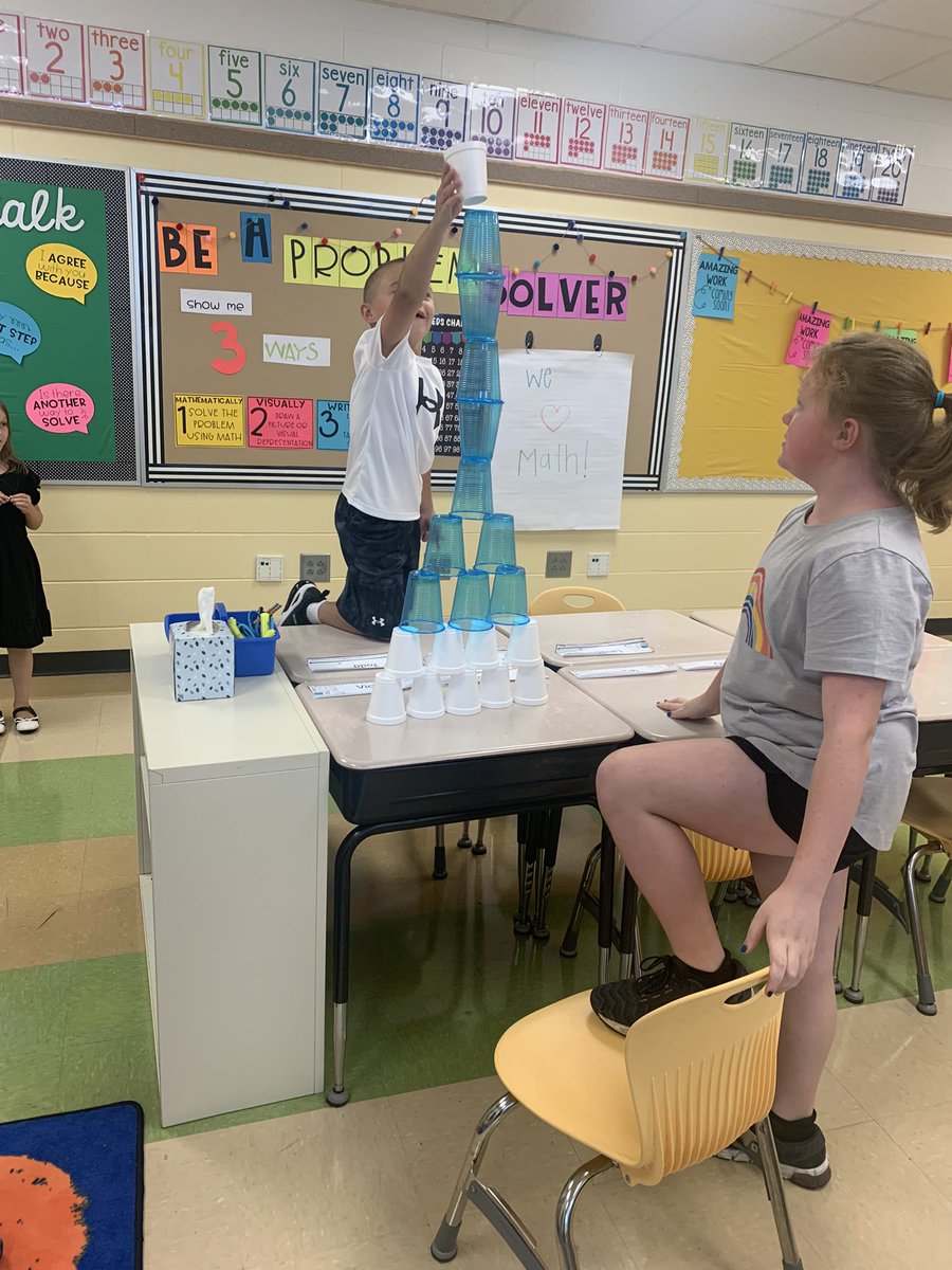 jillarvinhines's tweet photo. Day 1 of being together and it was full of building the tallest cup tower, mastering silent puzzles! Here’s to a great school year! #secondgradeisawesome @Hamilton_LN https://t.co/7HyQNUqOWx