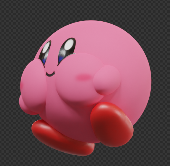 MLSpence3D's tweet image. some quick renders with the #KirbyDreamBuffet #Kirby model.
made in #Blender3d