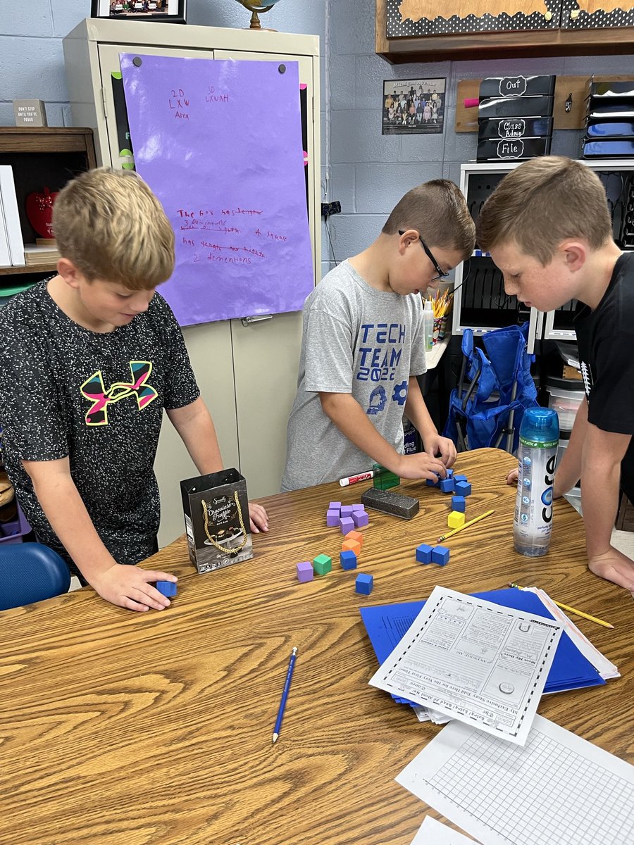 MichiganAvenueE's tweet photo. 5th graders loved active engagement and working in teams to learn the volume of solid figures this week.
The cafeteria supported our learning by providing real life examples of Pop Tarts packed all the way to the top without gaps or overlaps as a real world example. https://t.co/156oYvBHiQ