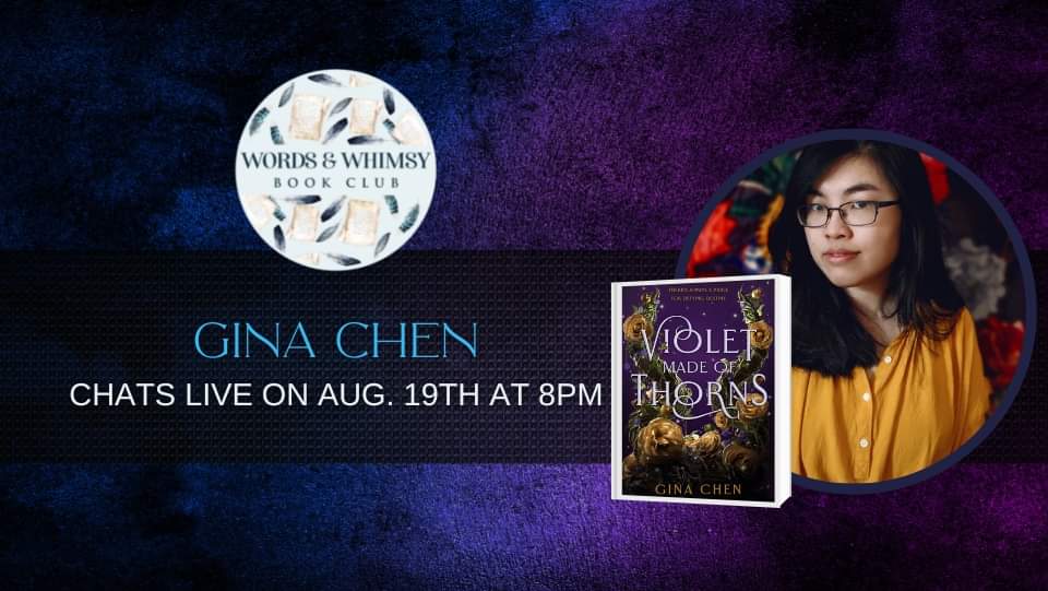wordsnwhimsy's tweet photo. Join us as we chat LIVE with, @actualgina and discuss all things, Violet Made Of Thorns!

Tonight! Friday, August 19th! 8pm EST/ 5pm PST. Follow the link below to join in. 
https://t.co/jXJecdYwWu

#authorinterview #BookTwitter #books #NewReleases https://t.co/hRFVxffeif https://t.co/t3gMjm0rVX
